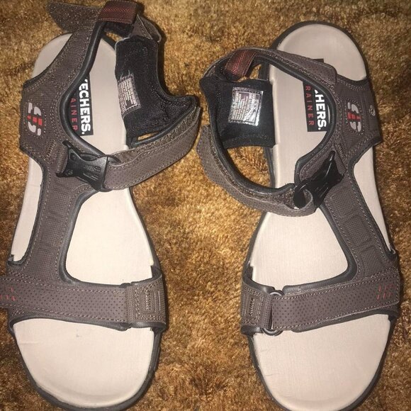 Skechers men's sandals in brown - Picture 6 of 8
